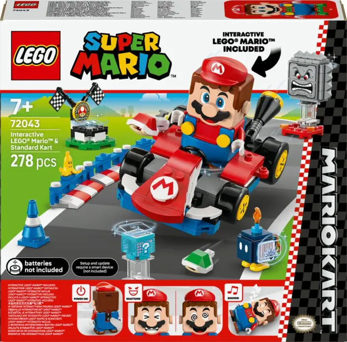 72043 LEGO Super Mario Mario Kartâ¢ - Interaktiv LEGOÂ® Marioâ¢ og Standard Kart
